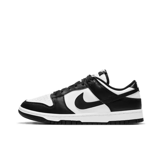 NIKE Original DUNK LOW Men's and women's same board shoes Non slip wear resistant casual shoes black and white color scheme